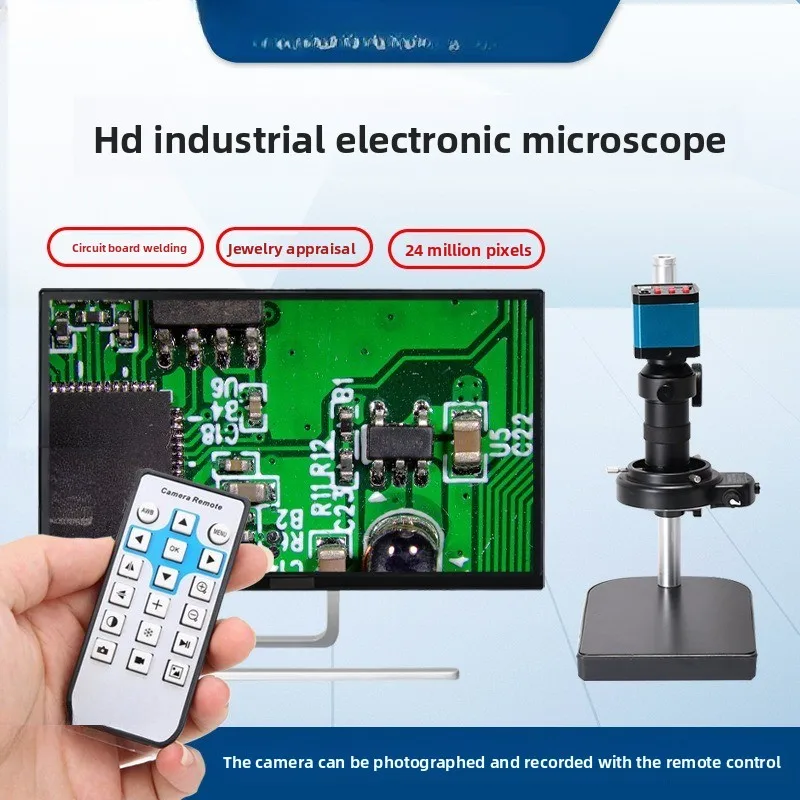 

4K measuring electron microscope 16 million pixel industrial camera mobile phone circuit board repair soldering magnifying glass