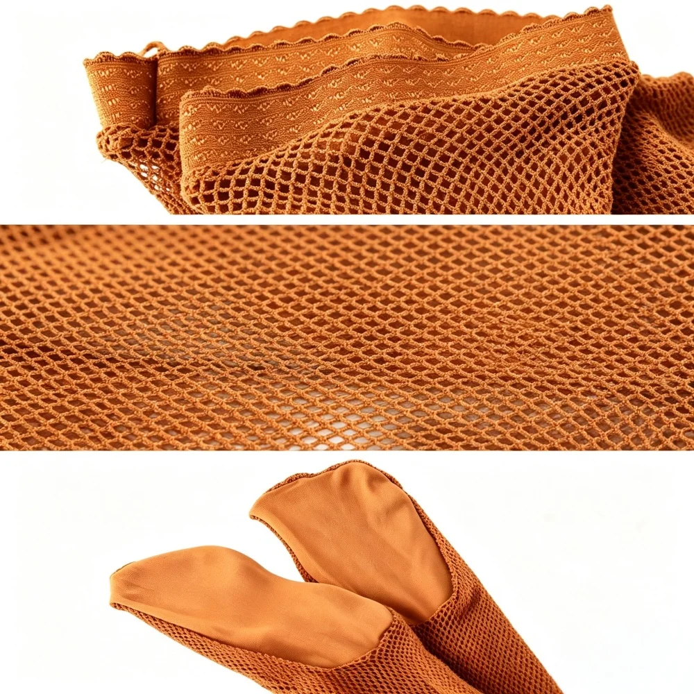 Professional Hard Mesh Fishnet Dance Stockings Tights Women High Elastic Latin Silk Stockings For Skin Tone