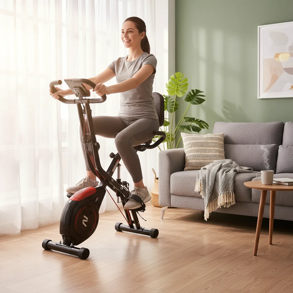 

Fitness Equipment 5 in 1 Sport Magnetic Resistance Folding Physiotherapy Gym Bodybuilding Exercise Bike for Home