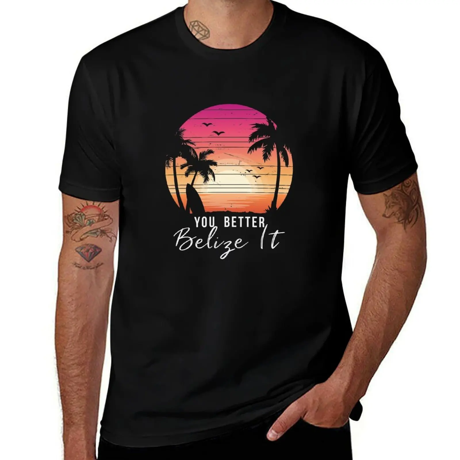 You Better Belize It Funny Belize Vacation product T-Shirt Stylish Graphic Short Sleeve Top