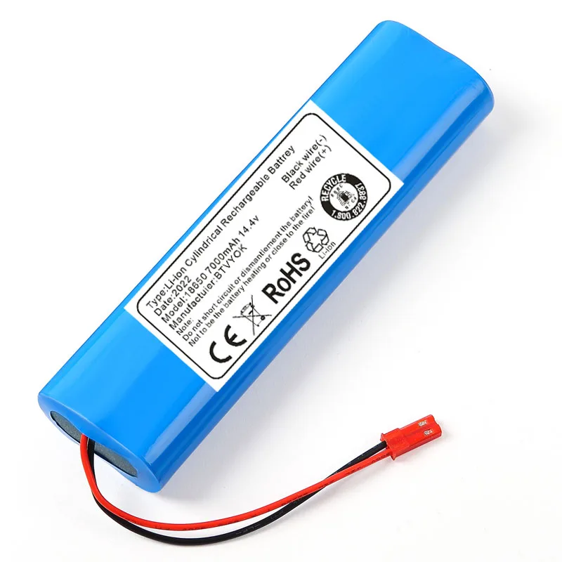 

BTVYOK Original 14.4V 7000mAh Battery for ILIFE V3s Pro, V50, V5s Pro, V8s, X750, for ZACO V3, V40, V5s Pro, V5x Robot Vacuum