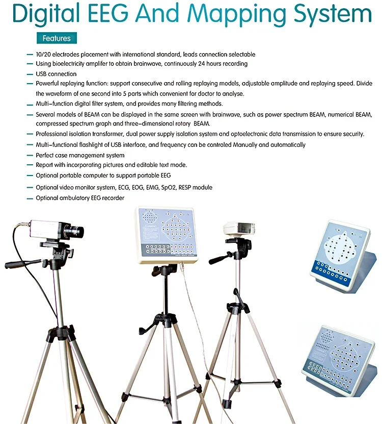 HC-H006 hospital portable 24 channels EEG machine equipment