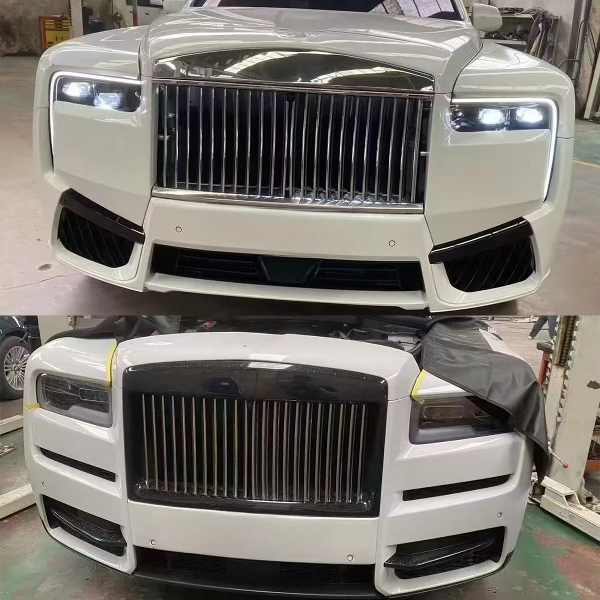 High Performance and Price Bumpers Body Kit for Rolls-Royce Cullinan 2018-2024 Change to 2025 BB Look Like.