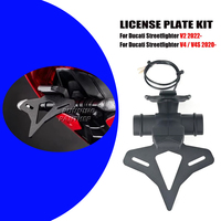 For Ducati Streetfighter V2 2022- & V4 S V4S 2020- Motorcycle Rear Short Tail Stock License Plate Holder Tailstock Frame Bracket