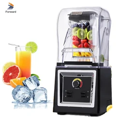 1.8L Jar 1500W Professional Smart Timer Blender Mixer Juicer With Noise Reduction Cover Food Processor Ice Smoothies Crusher