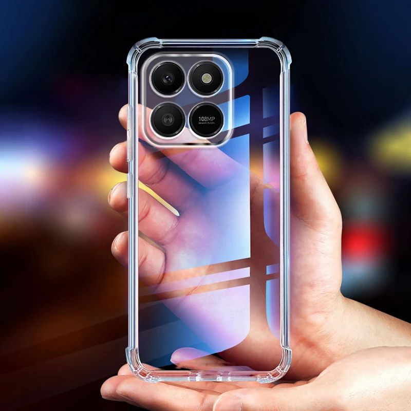 ل Honor X9D 5G وسادة هوائية مقاومة للصدمات حماية كاملة من البولي يوريثان حافظة ناعمة لهاتف Honor X7D 5G 4G غطاء حماية كابا Fundas Coque
