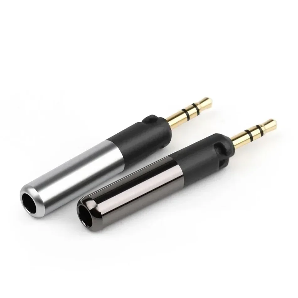 Złącza wtykowe 2,5 mm 3-biegunowe męskie 3/32" do ATH-R70X M50X M40X Gniazda audio słuchawek Pozłacane lutowane otwór na przewód 4 mm — zdjęcie produktu 4