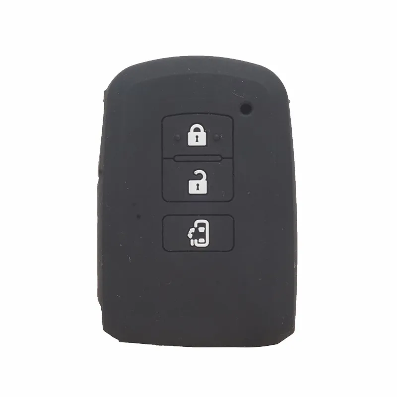 Cocolockey Pokrowiec na kluczyk samochodowy do toyota wish noah sienta 3Button Silikonowy uchwyt na kluczyk zdalnego kluczyka do samochodu — zdjęcie 2