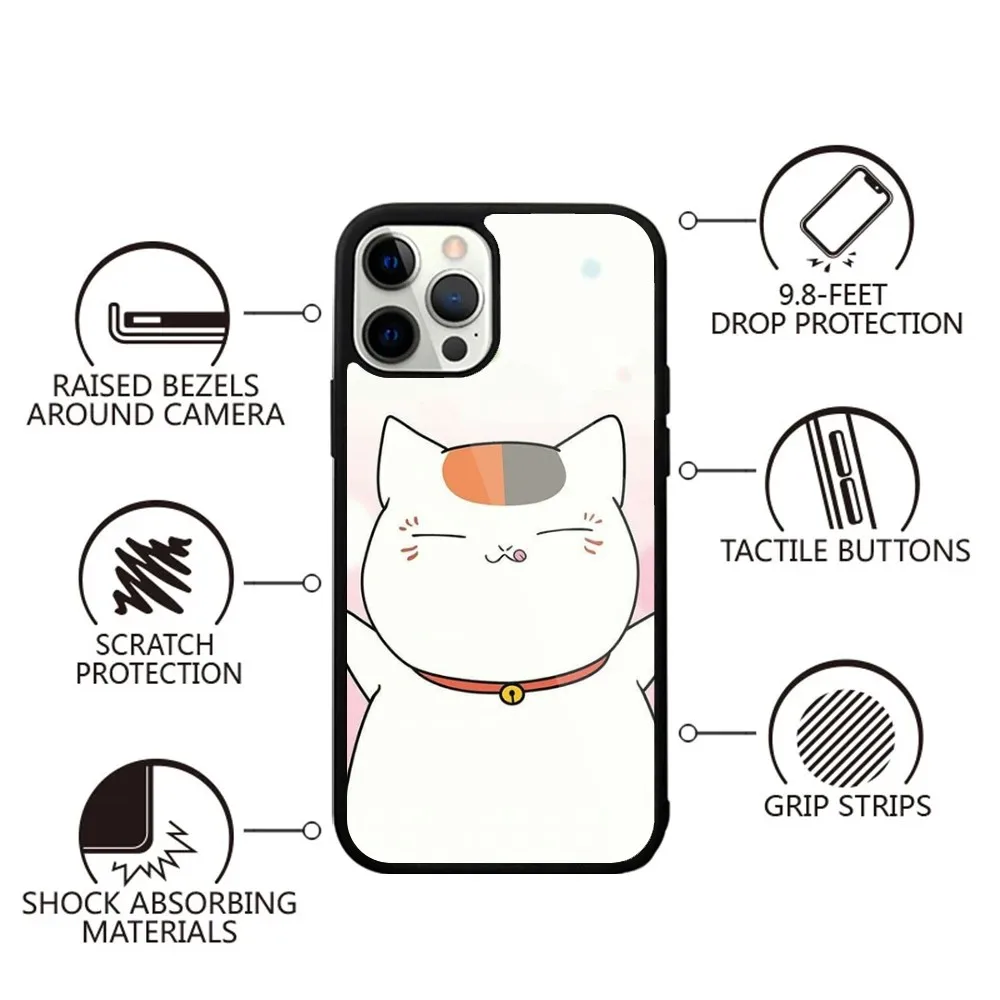 Natsume yuujinchou Nyanko Sensei Phone Case For iPhone 15,14,13,12,11,Plus,Pro,Max Mini Magsafe Magnetic Wireless Charging