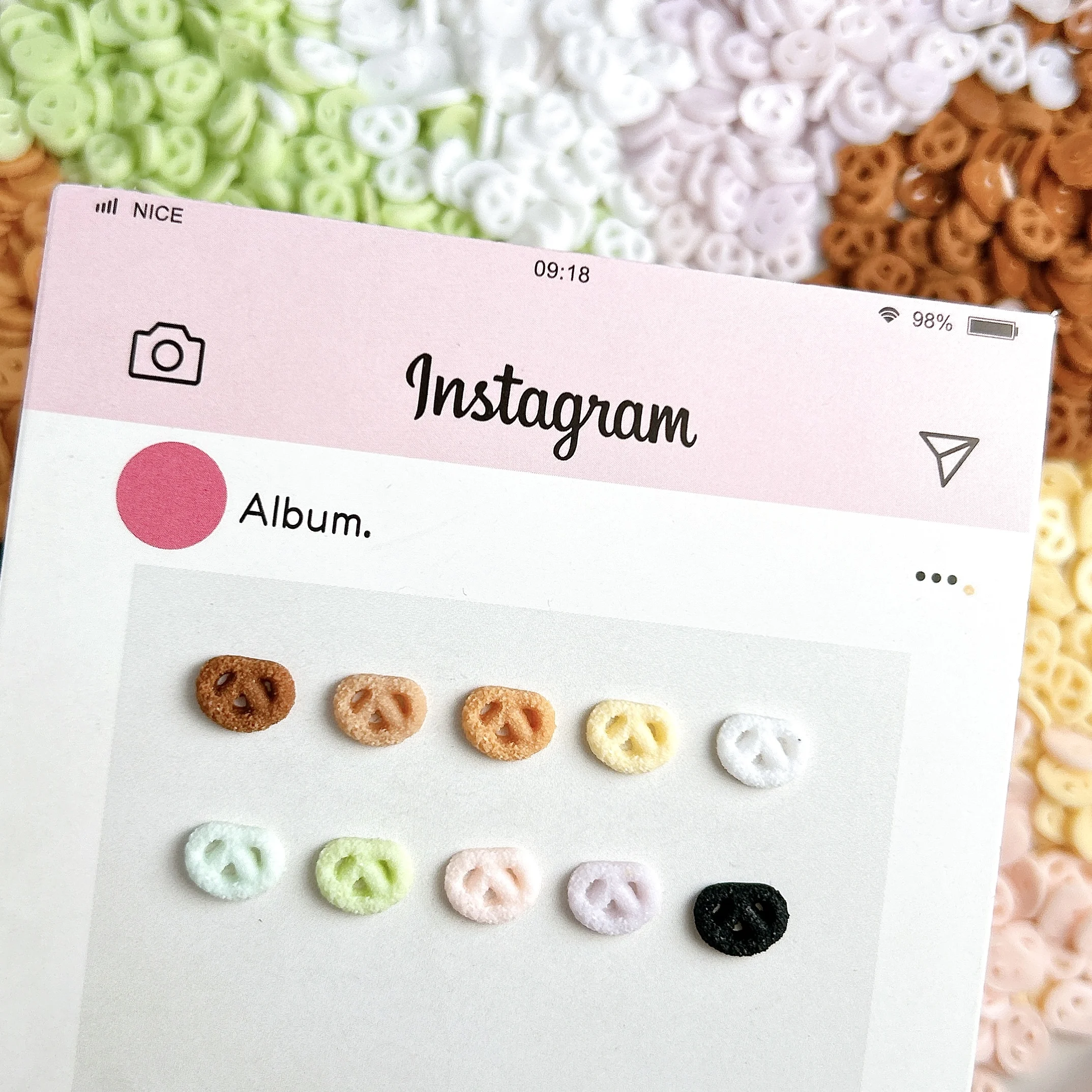 30 قطعة مقلد لطيف صغير التجاعيد الكوكيز مسمار السحر ثلاثية الأبعاد الراتنج Kawaii مضيئة البسكويت مسمار الفن أجزاء لوازم للتقليم DIY بها بنفسك