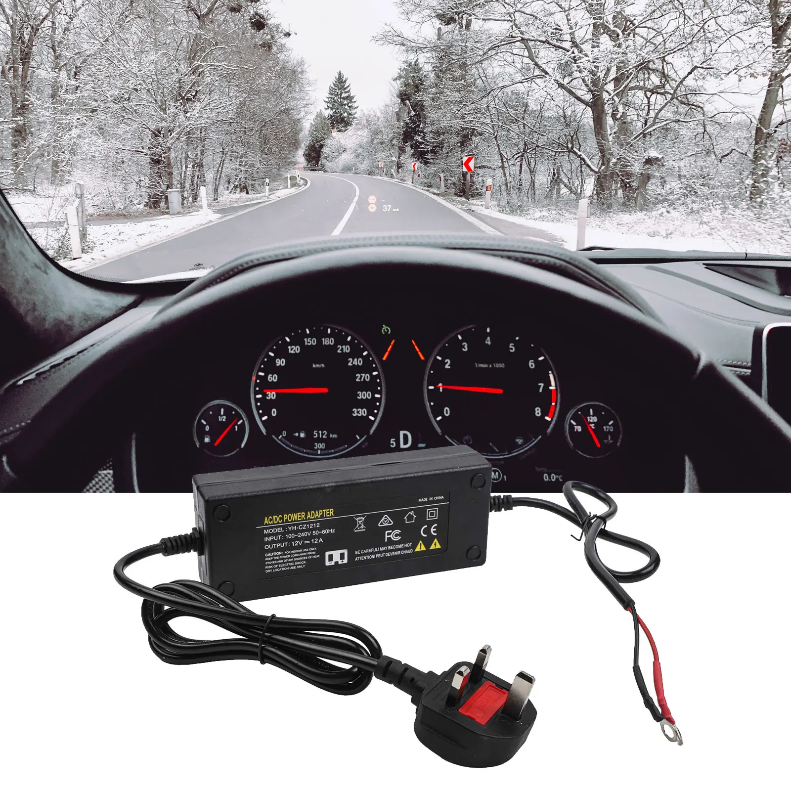 AC 100-240V To DC 12V 180W Power Adapter For 3KW 5KW 8KW Diesel Air Heater Compatible With RVs Campers And Garages