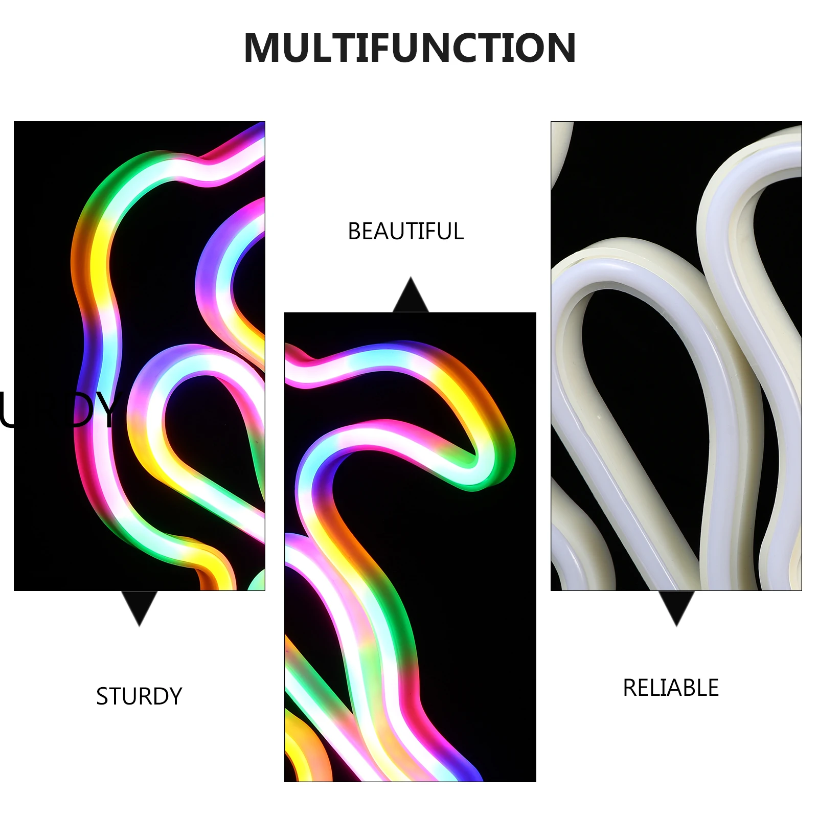 

LED Neon Light Toucan Lamp Waterproof Bright Long Decor Hotel Bar Party Night Feeding Baby Desk Adornment White LED
