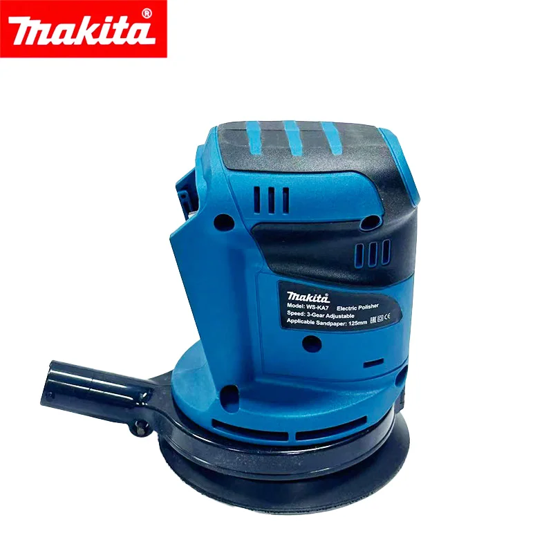 Makita DBO180Z Wireless Random Orbital Sander for Woodwork & Putty Buffing Bare Unit for DIY & Professional Applications