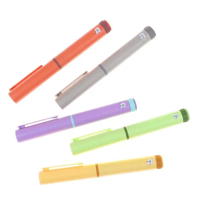 1Pcs 60IU Precise Dosing Injector Colorful Reusable 3ml Peptide Injection Pen Portable Multi Color Refillable Injector Pen