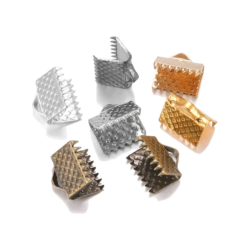 50 teile/los Cove Verschlüsse Cord End Kappen String Band Leder Clip Halskette Armband Stecker für Schmuck Machen Liefert