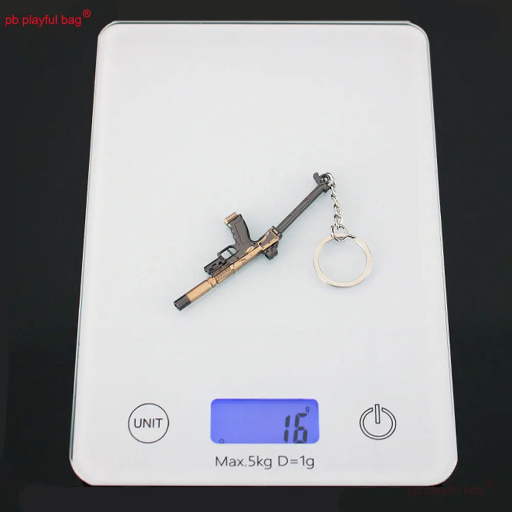 مصغرة USM-AI مسدس نموذج 9 سنتيمتر سبيكة بندقية المفاتيح قلادة تحصيل حلية عمل أرقام الاطفال اللعب هدايا عيد ZG417