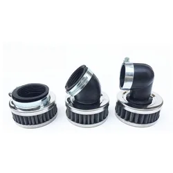 Motorcycle Round Air filter 35mm 38mm 42mm 45mm 48mm 50mm Straight Bevel Right Angle for 110cc 125cc 150cc 200cc 250cc