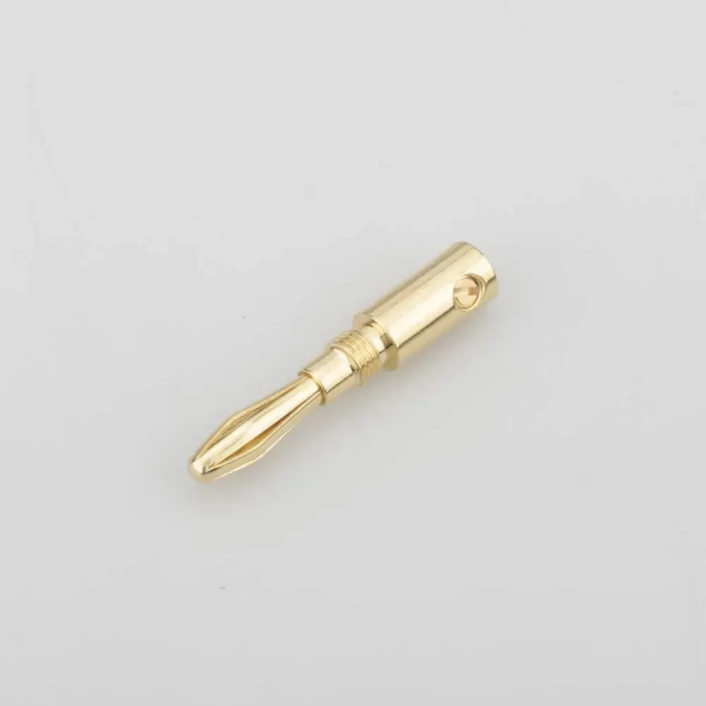 موصّلات موزة بسماعات صوت ذهبية عيار 24 ، مقابس ممتازة للصوت ، لون أسود وأحمر ، عرض مسائي ، جديد