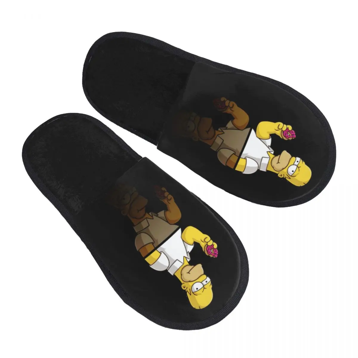 

Custom Simpsons Cartoon Soft Memory Foam House Slippers Women Cozy Warm Anti-skid Sole Slipper