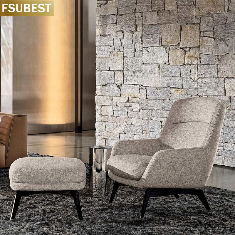 FSUBEST Nordic Single Sofa Minimalist Lounge Chair Designer Chair Cadeira Chaises Silla Fauteuils Living Room Poltronas