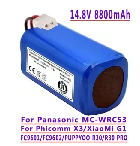 

100%New.Original.Vakuum-Batería Para XiaoMl G1, 14,8V6800mAh.MC-WRC53, FB X3, FC9601, FC9602