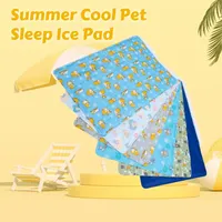 Summer Cool Pet Sleep Ice Pad – Gel-Infused Cooling Mat for Dogs & Cats with Heat-Resistant Lining Summer Pet Cooling Beds