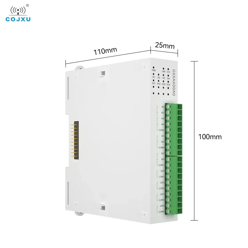 16DO อะนาล็อกสวิตช์ได้มาซึ่ง RJ45 RS485 cojxu โมดูลการขยาย IO ระยะไกลแบบกระจาย GXXAX00A0โมดูล PNP NPN