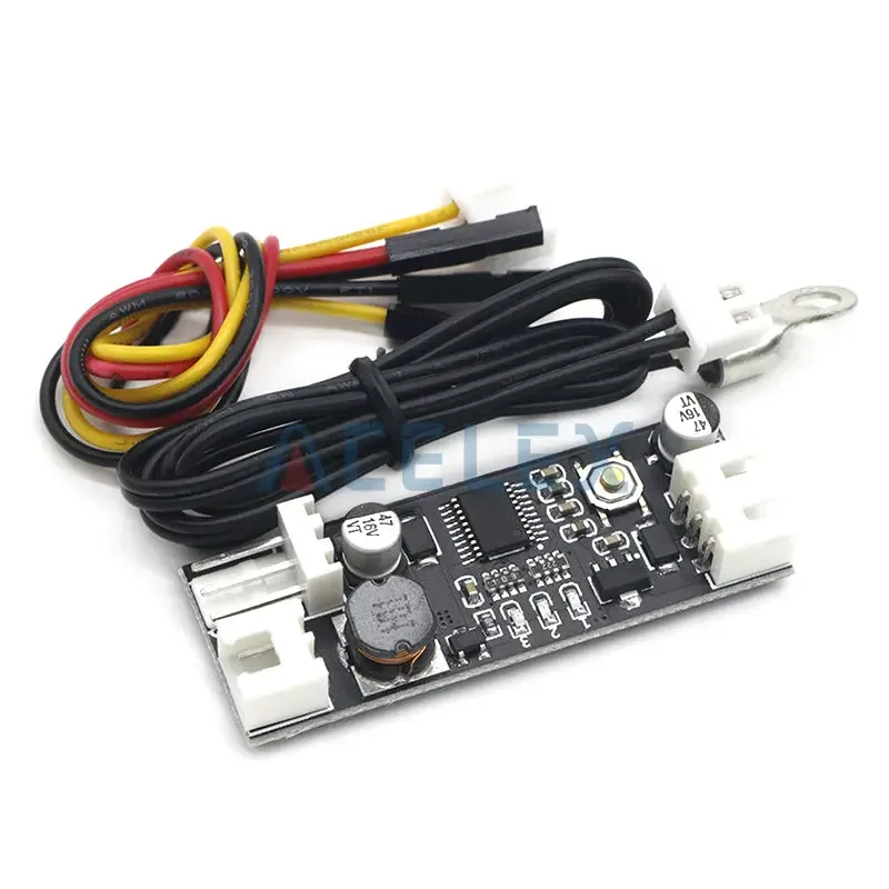 12V 0.8A DC PWM 2-3 Single Wire Fan Temperature Control Speed Controller Chassis Computer Noise Reduction Module NTC B50K 3950