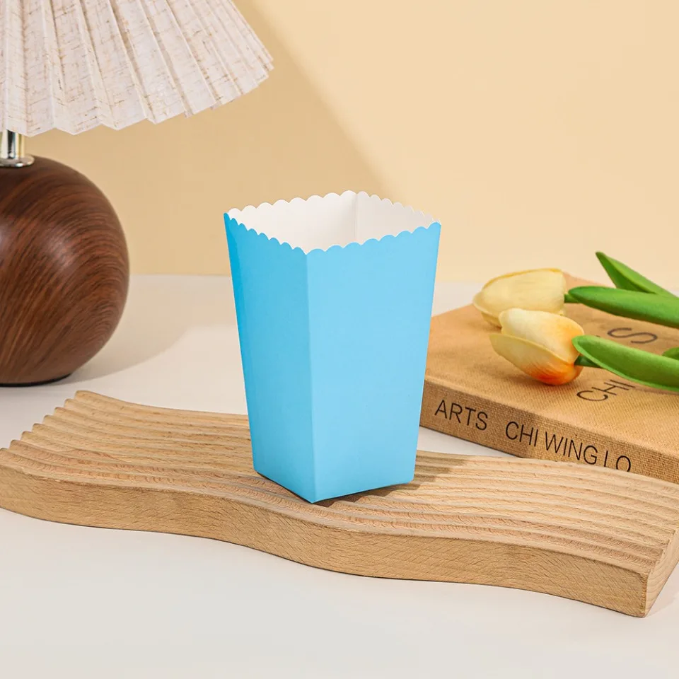 20/50/100 teile/los Popcorn Boxen Einfarbig Thema Party Dekoration für Kinder Alles Gute Zum Geburtstag Weihnachten Hochzeit Party liefert – Detail 8