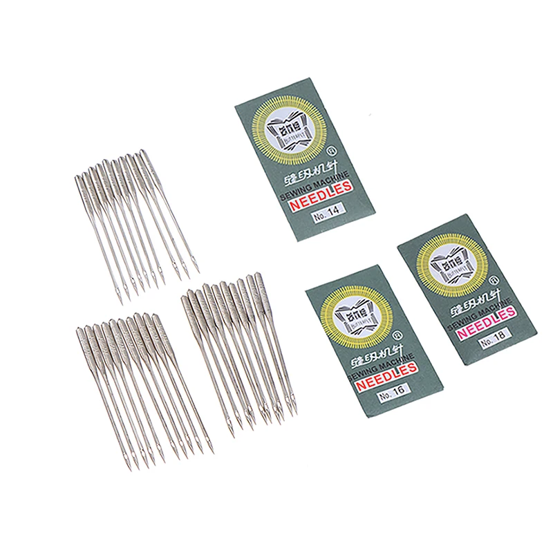 30PCS Multi Functional Needle Mix Size Needles For Butterfly Brand Electric Sewing Machine Needle Domestic Sewing Needle