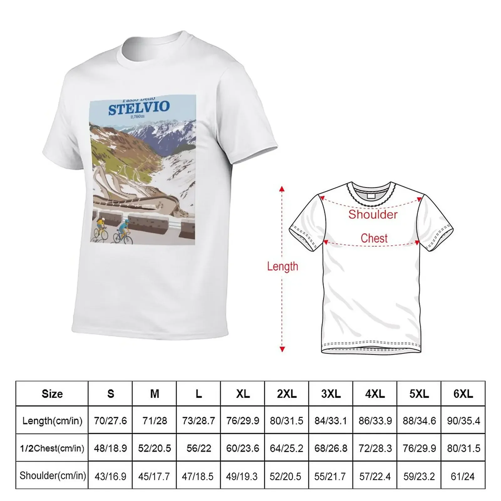 Passo Dello Stelvio T-Shirt plus sizes customs design your own funnys plain white t shirts men