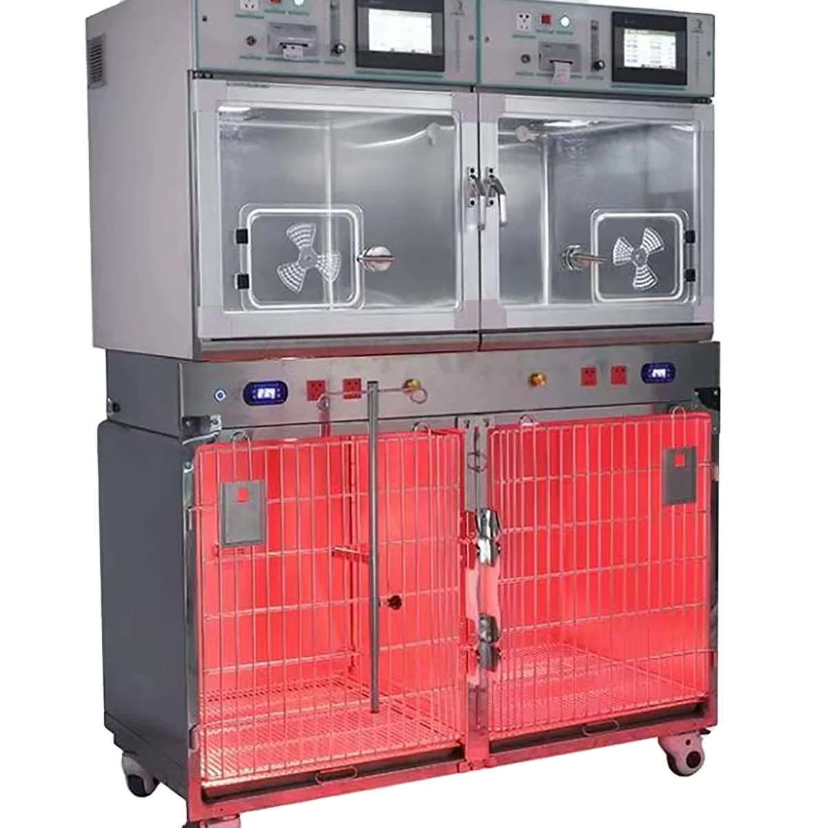 Medical Hospital Veterinary 304 Stainless Dog Cage   IUC Incubator for Pet