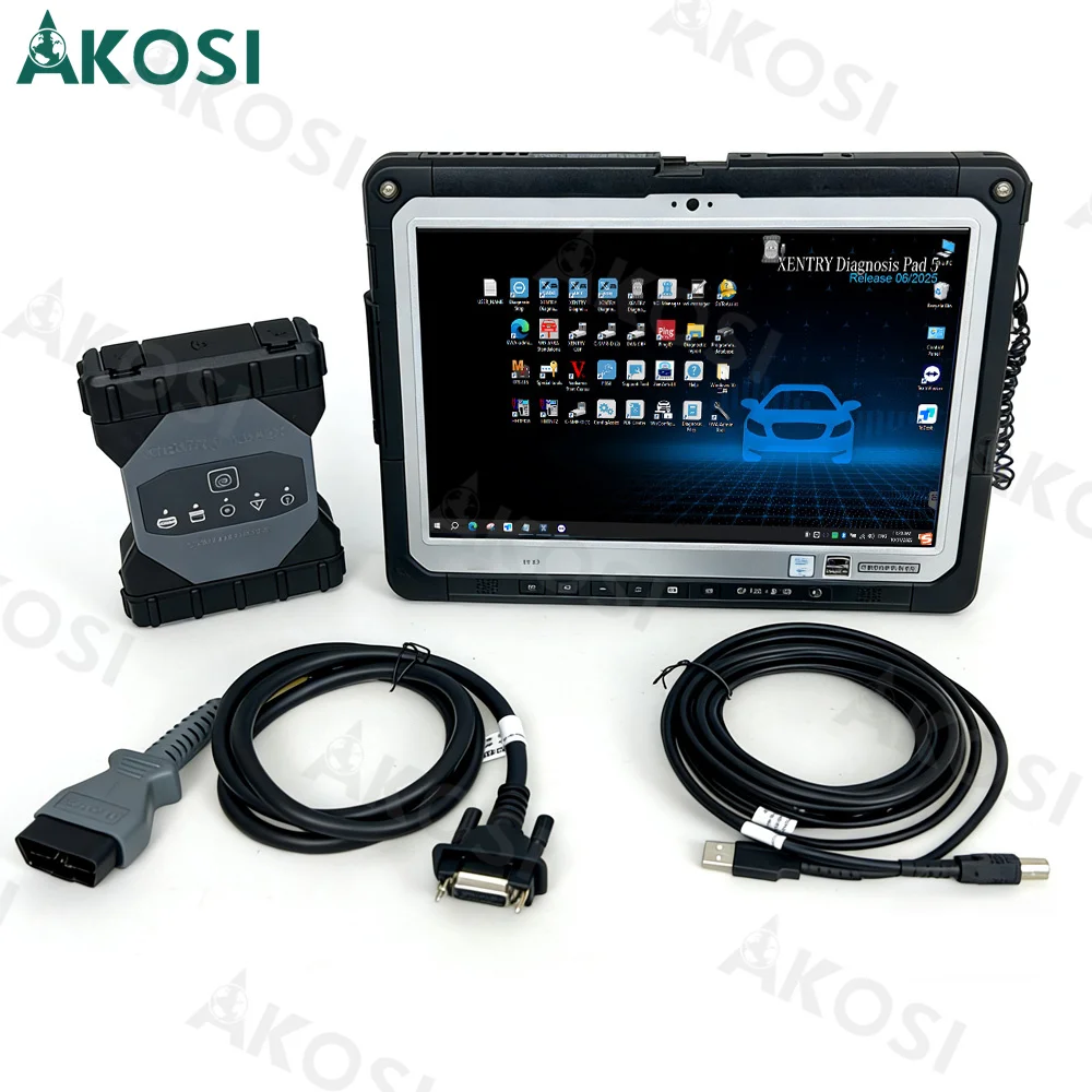 2026 For MB STAR C6 Diagnosis VCI Multiplexer DoIP with Software Xentry das wis epc 12v &24 Car Diagnostic Tool with CF33 tablet