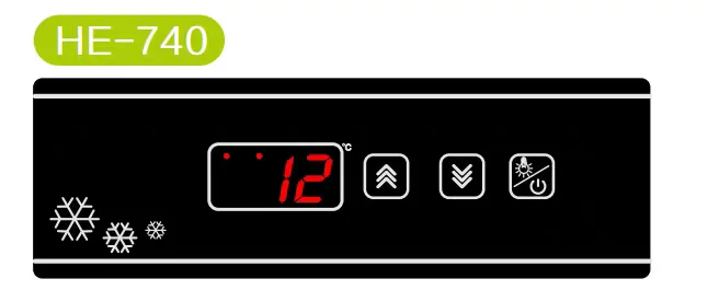 Thermostat HE-740 Freezer Refrigerator Freezer Display Cabinet Air-cooled Temperature Controller Electronic Temperature
