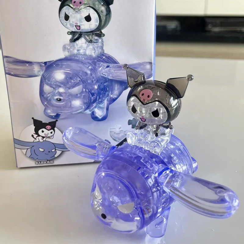 

Sanrio, Hello Kitty Melody Kuromi Cinnamoroll Хрустальный пазл мультфильм милый 3d пазл орнамент фигурка модель подарок на день рождения