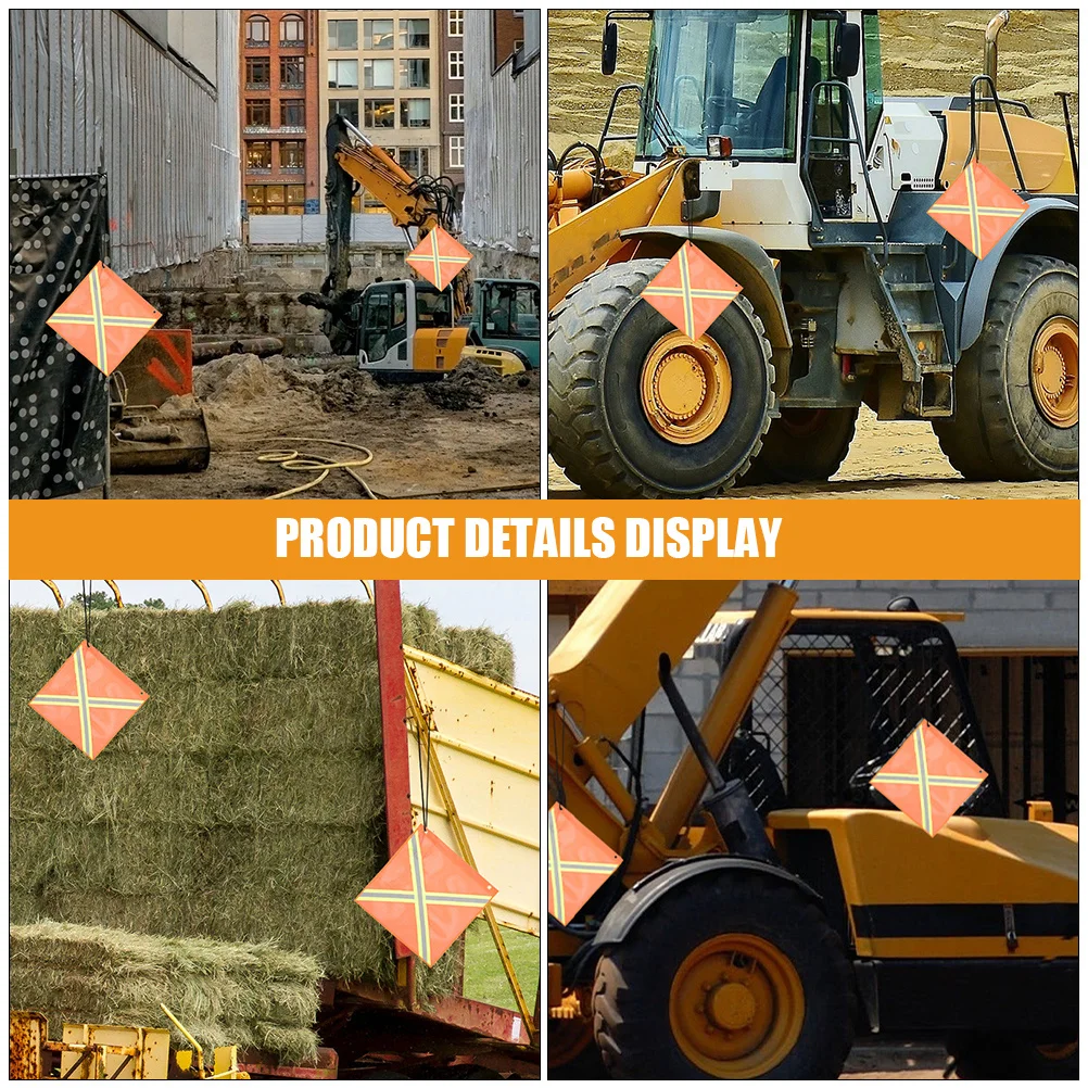 2Pcs Reflective Safety Flags for Trucks Trailers High Visibility Night Signals Durable Weatherproof Easy Installation