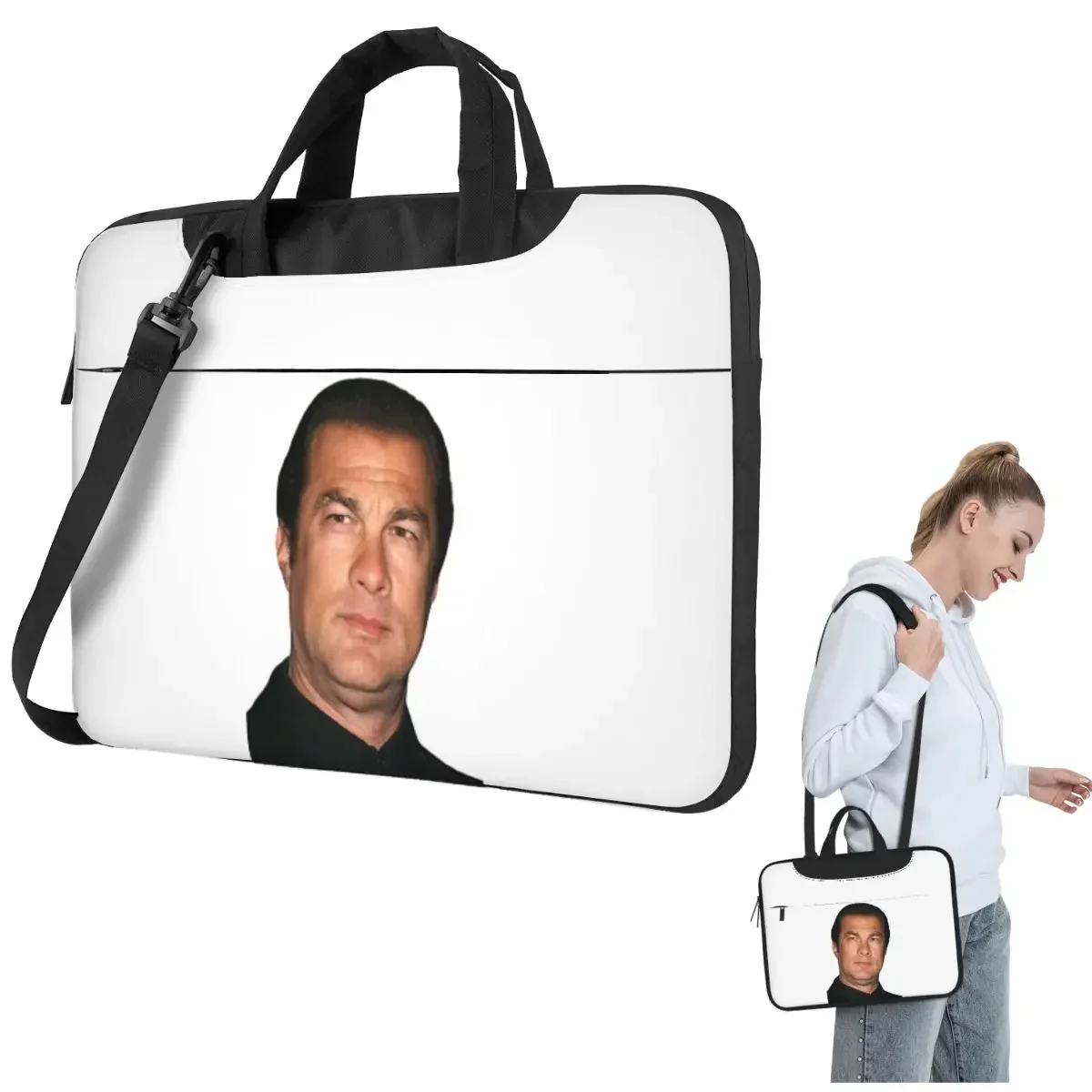 Steven Seagal Crossbody Laptop Bag Case Computer Bag 13 14 15.6 Inch Notebook Pouch for Lenovo