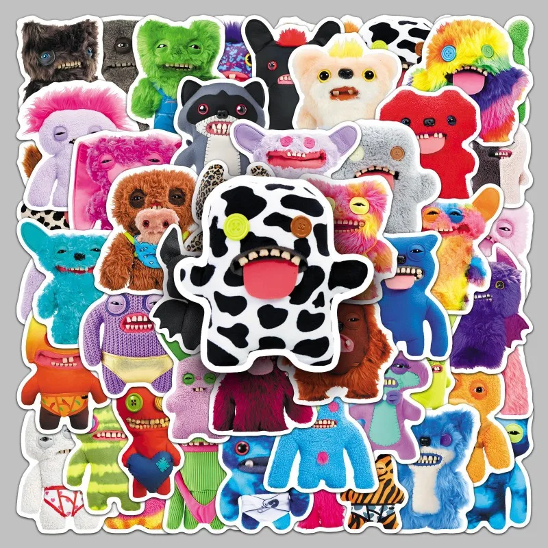 Autocollants décoratifs Graffiti créatifs FUGGLER, 50 pièces, personnalité de dessin animé