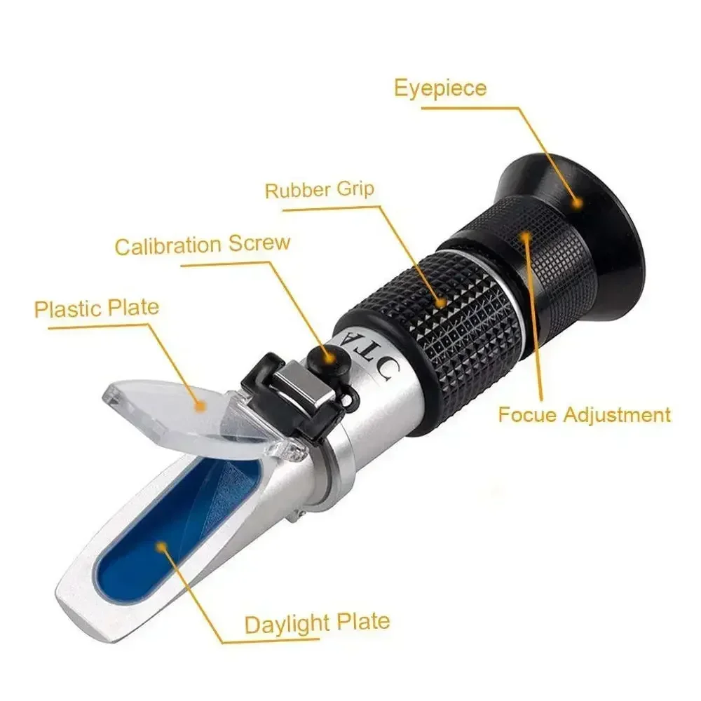 58-90% Honey Moisture Tester Moisture, Baume, Scale Honey Uses, And Brix Brix With Refractometer For Honey 3-in-1 Range