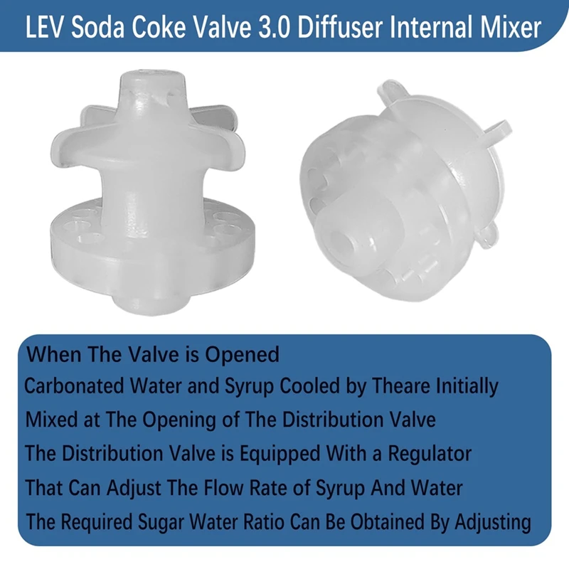 4Pcs LEV Soda Coke Valve 3.0 Diffuser Internal Mixer,For Cola Machine Replacement Repair Valve Assembly 28368