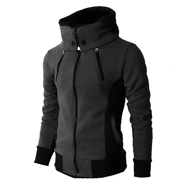 Casacos com capuz de lã térmica masculino, casacos esportivos, Windproof, Caminhada, Casacos ao ar livre, Outono, Inverno