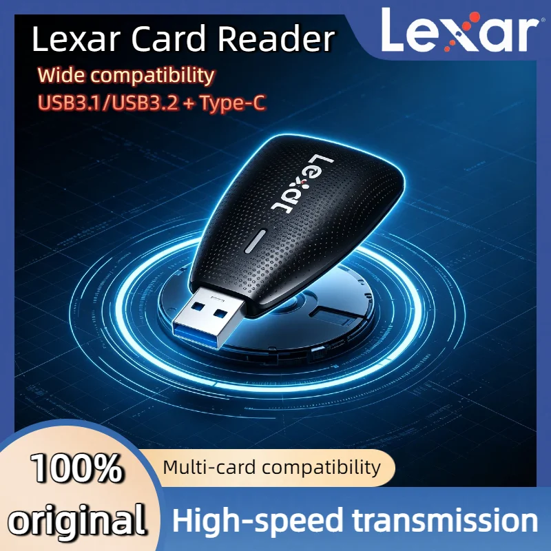 Lexar Type-C Card Reader to SD MicroSD TF Card USB3.1 USB3.2 for PC Laptop Smart Memory Card Reader SD Adapter Bus Powered