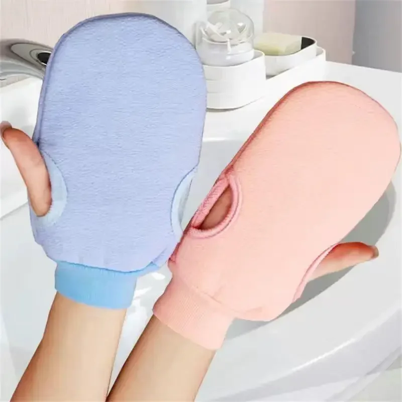 Piezas de baño para exfoliante, limpieza corporal, frotar la piel muerta, guantes para ducha, cepillo corporal, toalla de espuma para SPA, 1 unidad