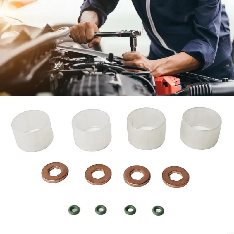G5AD 12PCS Bộ bảo trì kim phun đảm bảo nhựa phòng chống rò rỉ chỉ kết nối CMAX 1.6