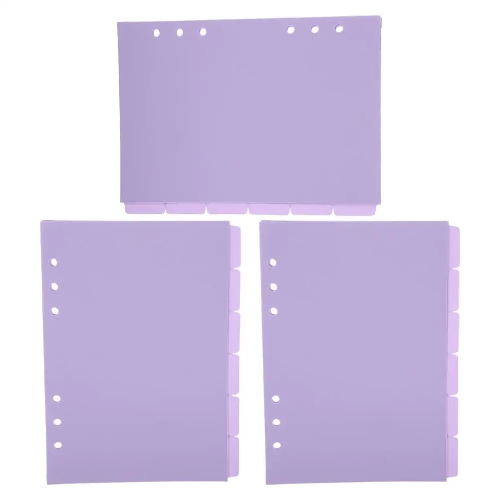 

18 Pcs A5 Notebook Dividers Section Separators PP Material Waterproof Easy Organization Mini Binder Pages Pocket Index Card