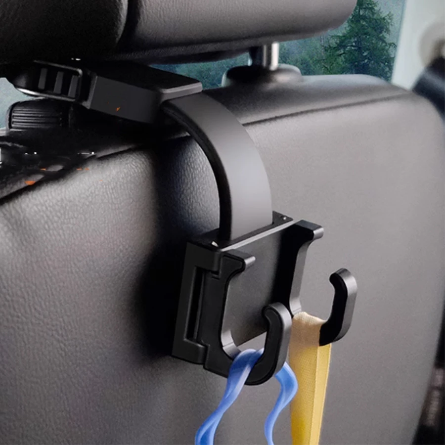 Gancho suave para asiento trasero de coche, suministros para interior de coche, Fila delantera y trasera, gancho pequeño multifuncional