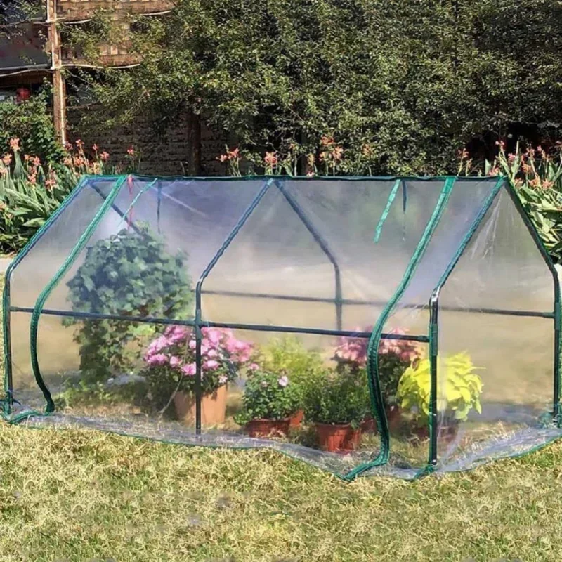 thermal-plastic-film-outdoor-rainproof-insulation-shed-film-small-greenhouse-cover-greenhouse-plants-do-not-include-shelves