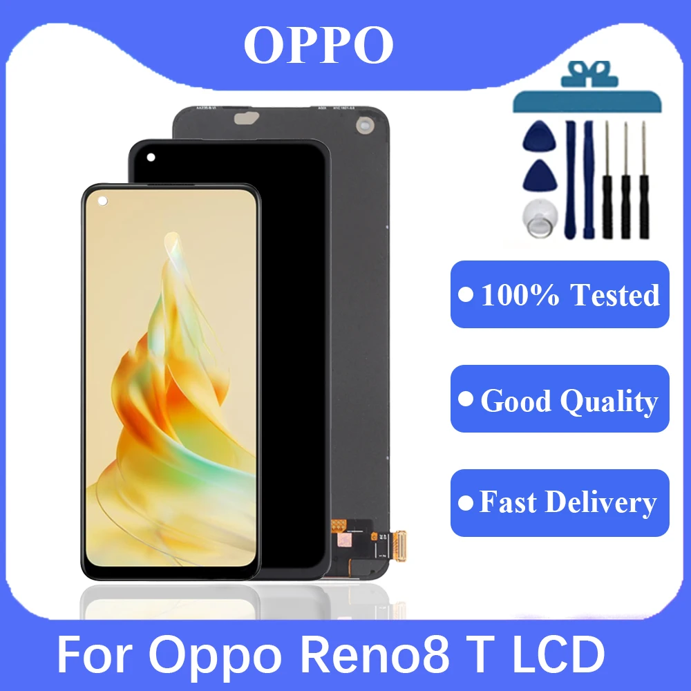 6.43 Inch Original Amoled / TFT For Oppo Reno8 T 4G CPH2481 LCD Display Touch Screen Digitizer Panel Assembly Replacement