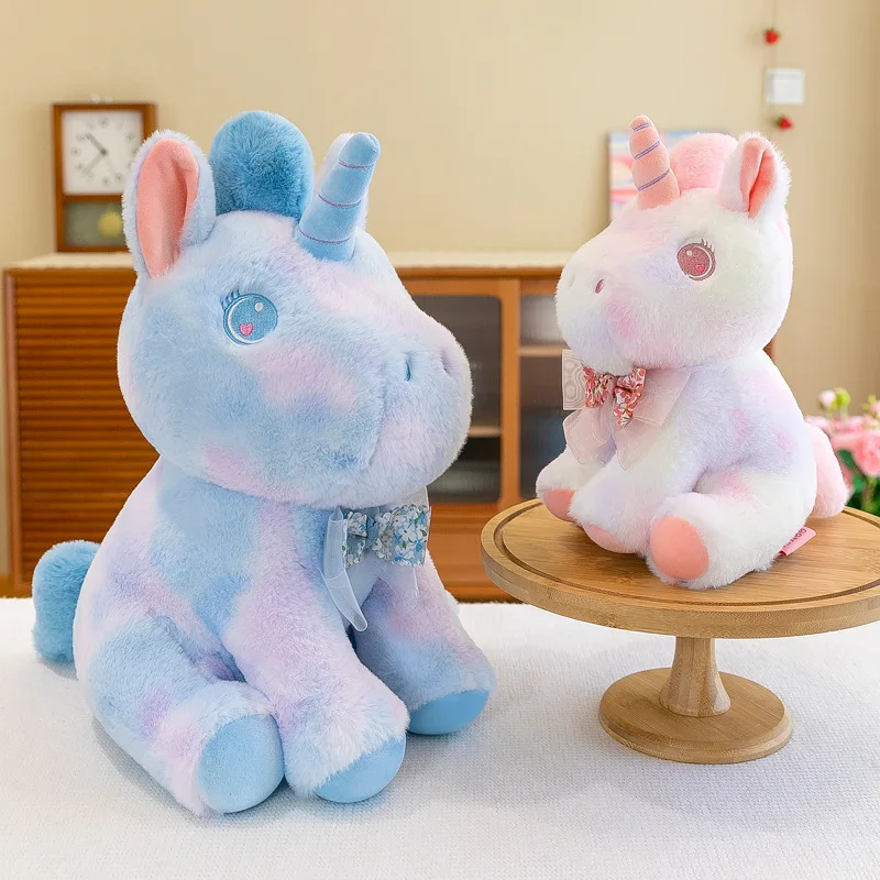 25-55cm Kawaii Giant Unicorn Plush Toy Soft Stuffed Unicorn Soft Dolls Animal Horse Toys For Children Girl Pillow Birthday Gifts