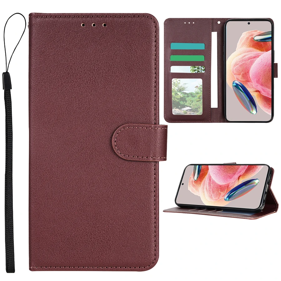 Brieftasche Karte Slot Stehen Magnetische Flip Leder Fall Für Xiaomi 14T 13T Redmi 14C 13C 12C 10C Hinweis 14 Pro + 14S 13 12 12S 11 10 Pro